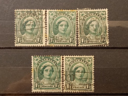 FRANCOBOLLI STAMPS AUSTRALIA AUSTRALIAN 1942 USED SERIE RE GIORGIO REGINA ELISABETTA KING QUEEN ELIZABETH OBLITERE' - Usados