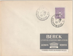 Arc De Triomphe, Seul Sur Lettre Ayant Voyagé Obl: 1/2/45. Cote 110€.  Collection BERCK. - 1944-45 Triumphbogen