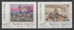 ARGENTINE - N°1552/3 ** (1986) Noël - Ongebruikt