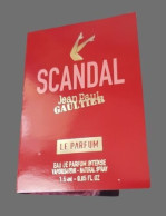 Echantillon Tigette - Scandal Le Parfum De Jean Paul Gaultier - Echantillons (tubes Sur Carte)