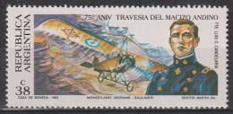 ARGENTINE - N°1819 ** (1993) Monoplan : Morane-Saulnier - Unused Stamps