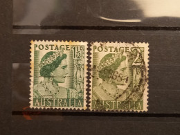FRANCOBOLLI STAMPS AUSTRALIA AUSTRALIAN 1950 USED SERIE COMPLETA COMPLETE REGINA ELISABETTA ELIZABETH QUEEN OBLITERE' - Used Stamps