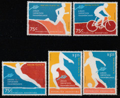 ARGENTINE - N°1867/71 ** (1995) Jeux Sportifs - Unused Stamps