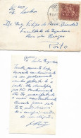 Portugal , 1954 , Small Format Cover 10 X 6 Cm ,  Engineering Content - Brieven En Documenten