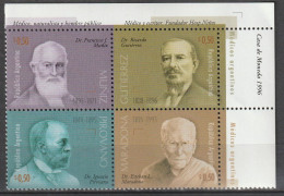 ARGENTINE - N°1924/7 ** (1996) Médecins - Unused Stamps