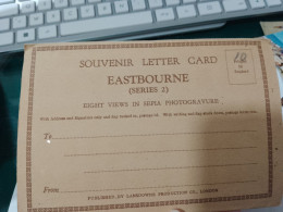 491 //  SOUVENIR LETTER CARD "EASTBOURNE"  / DEPLIANT DE 8 PHOTOS - Europe