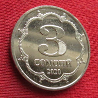 Tajikistan 3 Somoni 2020 KM# 57 UNC Lt 1238 *VT Tajiquistão - Takiyistán