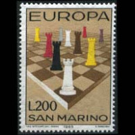SAN MARINO 1965 - Scott# 621 Europa-Chess Set Of 1 MNH - Neufs