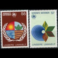 UN-VIENNA 1982 - Scott# 25-6 Environment Set Of 2 MNH - Unused Stamps