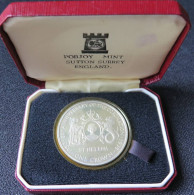 SHN07a - SAINT HELENE - Coffret 1 Crown 1978 - 25ème Anniv Couronnement - Argent - Sint-Helena