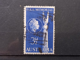 FRANCOBOLLI STAMPS AUSTRALIA AUSTRALIAN 1955 USED 13 ANNI ANNIVERSARY BATTLE MAR DEI CARALE OBLITERE' - Gebruikt