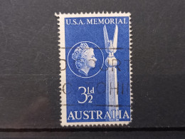 FRANCOBOLLI STAMPS AUSTRALIA AUSTRALIAN 1955 USED 13 ANNI ANNIVERSARY BATTLE MAR DEI CARALE OBLITERE' - Usados