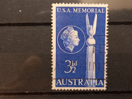 FRANCOBOLLI STAMPS AUSTRALIA AUSTRALIAN 1955 USED 13 ANNI ANNIVERSARY BATTLE MAR DEI CARALE OBLITERE' - Gebruikt