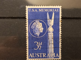 FRANCOBOLLI STAMPS AUSTRALIA AUSTRALIAN 1955 USED 13 ANNI ANNIVERSARY BATTLE MAR DEI CARALE OBLITERE' - Usados