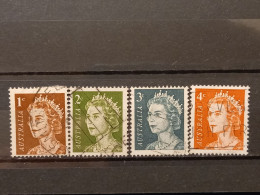 FRANCOBOLLI STAMPS AUSTRALIA AUSTRALIAN 1966 USED SERIE COMPLETA COMPLETE REGINA ELISABETTA QUEEN ELIZABETH OBLITERE' - Oblitérés