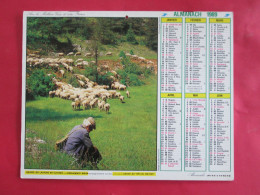 CALENDRIER ALMANACH 1989 BERGER ET SES MOUTONS POMMIERS EN FLEURS LAVIGNE - Formato Grande : 1981-90