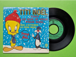 43/ Disque Vinyle 45 Tours - TITI ET SES AMIS - 2 Titres De Noël - Etat D'usage - 1974 - Canzoni Di Natale