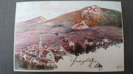 Illustrateur , Kunstlerkarte , Blauen, Montagne Humanisée  1899 Rare - Autres & Non Classés