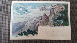 Illustrateur , Kunstlerkarte ,walpurgisnacht Am Haxentanplatz , Montagne Humanisée  1898 Rare - Other & Unclassified