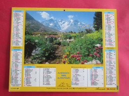 CALENDRIER ALMANACH 1992 MONTAGNE EN FLEURS NEIGE ET SOLEIL LAVIGNE - Groot Formaat: 1991-00