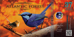 Atlantic Forest 37 Aves Dollars UNC 2017 Le Mérion Splendide - Ficción & Especímenes