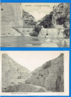 LOT DE 2 CPA ALPES-DE-HAUTE-PROVENCE (04) - QUINSON - PASSERELLE ET BARRAGE DU VERDON - REMOUS - CLICHES AVOND ET LIONS - Autres & Non Classés