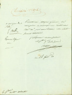 Lettre Autographe Signature LAS Pierre Daru Commissaire Puis Secrétaire Général De La Guerre  Comte Ministre Napoléon - Politico E Militare