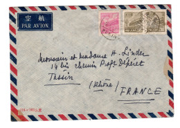 CHINA LETTER  FOR FRANCE  1952 - Cartas & Documentos