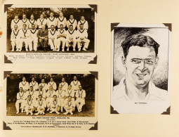CRICKET - POSTCARDS, SCORECARDS AND PROGRAMMES Ranging From 1928-1981. Includes Small Album Of Postcards (16), 21 Scorec - Andere & Zonder Classificatie
