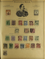 WORLD 19TH CENTURY COLLECTION In A Large Old 'Universal Briefmarken Album' For Stamps To 1890 - Although Some Stamps Are - Sonstige & Ohne Zuordnung