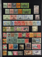 COMMONWEALTH Selection Of Chiefly QV - KGV Used Stamps On Black Stock Pages, Stc Â£2500+ (approx 100 Stamps) - Autres & Non Classés