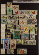 CENTRAL AFRICAN REPUBLIC 1959 - 1993 COLLECTION Mostly Used Stamps To 1980, Then Chiefly Never Hinged Mint To 1993, Incl - Sonstige & Ohne Zuordnung