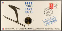 WINTER OLYMPIC MEDAL COVERS Collection Of 12 Special French Covers For The 1992 Albertville Games With Inset Medals Comm - Otros & Sin Clasificación