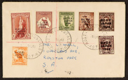 B.C.O.F. JAPAN. 1946 (18 Aug) Env Registered To Australia Bearing The Complete Set Of 'B.C.O.F. / Japan / 1946' Overprin - Andere & Zonder Classificatie