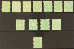 POSTAGE DUE 1902-04 Perf 11Â½, 12, Compound With 11 Complete Set, SG D22/33, Fine Mint, Cat Â£mostly Compound Perfs. S.T - Other & Unclassified