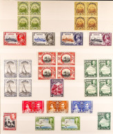 1922 - 1962 NEVER HINGED MINT COLLECTION On A Stock Page, Blocks, Sets And Higher Values (40 Stamps + 5 Blocks) - Bermudas