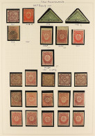 NEWFOUNDLAND - 1857 TO 1935 CHIEFLY MINT COLLECTION On 15 Album Pages, Note (imperfs With 4 Margins) 1857-64 1d Red-brow - Otros & Sin Clasificación