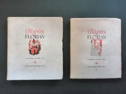 Fables De Florian Illustrées Par Max Just éditions Du Studio Raber Paris Tomes I&II - Autores Franceses