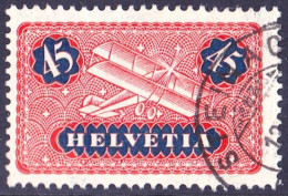 Schweiz Suisse 1923: "Biplane" Zu F8y (glatt) Mi 183x Yv PA8 (lisse) Mit Stempel Von STEINACH (Zu CHF 13.00) - Usati