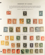 1859 - 1938 COLLECTION Chiefly Used On Printed Album Pages, Note Large Queens To 15c (3), Small Queens, 1897-98 And 1898 - Sonstige & Ohne Zuordnung