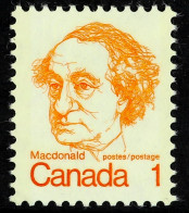 1972 1c Orange Macdonald, Printed On Gummed Side, SG 693d, Never Hinged Mint. With B.P.A. Certificate. Cat. Â£500. - Andere & Zonder Classificatie