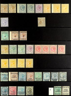 1872 - 1900 MINT / UNUSED COLLECTION On Black Protective Pages, Note 1872-80 2c (3, Incl Wmk Inverted), 4c Grey (2), 4c  - Ceylan (...-1947)