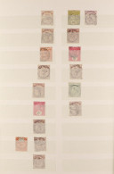 CANCELLATIONS ACCUMULATION. A Large Range Of QV/QEII Stamps Selected For Postmarks (approx 900 Stamps). - Ceylon (...-1947)