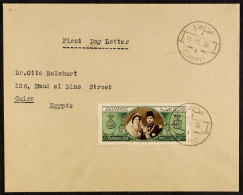 1938 (11 Feb) Â£E1 Farouk's Birthday First Day Cover, Stamp Tied Cairo Cds With Another Alongside, Very Clean And Unfold - Sonstige & Ohne Zuordnung