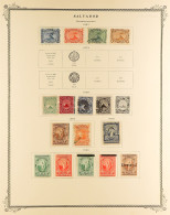 1867 - 1967 COLLECTION Of Mint & Used On Album Pages, Includes 'back Of The Book' Issues (approx 900 Stamps) - Salvador
