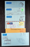 1982 - 1984 POST-CONFLICT MAIL Collection Of Loose Covers And Air Letters Showing Various Ships Cachets & Forces Marks,  - Falkland