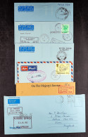1982 - 1984 POST-CONFLICT MAIL Collection Of Loose Covers And Air Letters Showing Various Ships Cachets & Forces Marks,  - Falklandinseln