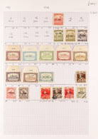 1918 - 1923 EXTENSIVE COLLECTION Of Mint / Never Hinged Mint & Used Stamps On Pages, 1919 'Fiume' Opts To 5kr Nhm, 1919  - Fiume