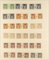 1890's - 1920's MILLESIME PAIRS POWERFUL COLLECTION Of Mint / Never Hinged Mint Definitive, Commemorative, Precancels (p - Sonstige & Ohne Zuordnung