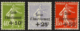 1931 Sinking Fund Set, Yvert 275/277 (SG 494/496), Never Hinged Mint. Cat â‚¬675 (3 Stamps) - Altri & Non Classificati